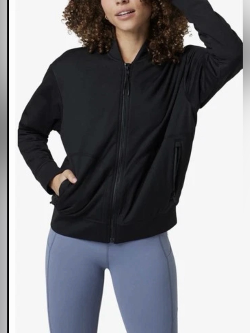 New Vuori Halo Basin Bomber Jacket In Black Size S $180